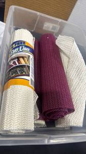 lot 2300 image: Easy Liner Multi-Purpose Drawer Liner Lot 16 Qt Storage Container