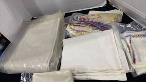 lot 2324 image: Cross stitch fabric and more