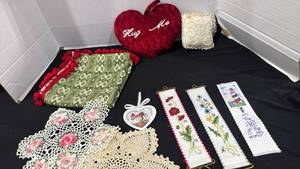 lot 2325 image: Cross stitch book marks, Dollies and more