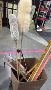 lot 2492 image: Dusters, canes, yard sticks and more