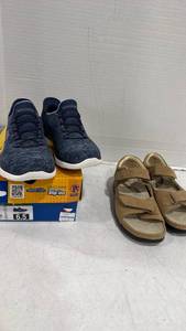 lot 2503 image: Sketchers slip in shoes size 6.5 and propet sandals size 6