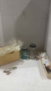 lot 2534 image: Ball Mason Jar Lot with Hardware Assortment and Safety Pin Lot