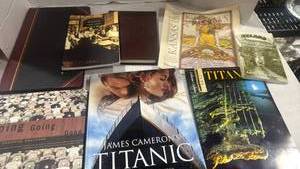 lot 2540 image: Books on Titanic and wichita kansas and more