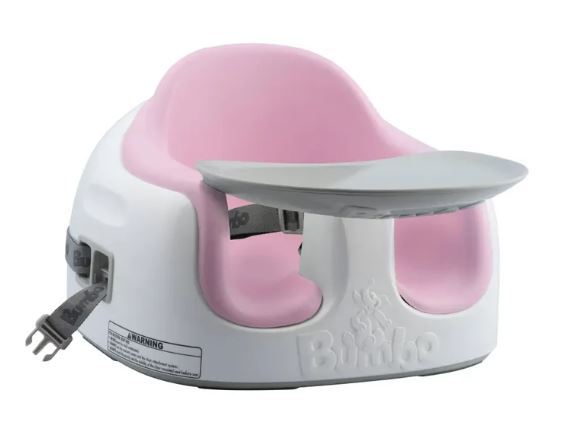 lot 1100 image: Bumbo Multi Seat 3-in-1 seat (floor seat, booster seat, feeding seat) Pink Retail $70