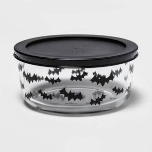 lot 1053 image: Set of 4 - 32oz Glass Bats Food Storage Container - Hyde & EEK Boutique - Retail $20