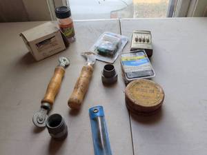 lot 108 image: Mixed Hand Tool & Hardware Lot �� Countersink Bit, Roller Tools, Drill Screws, Stencil Ink