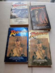 lot 117 image: Raiders of the Lost Ark Indiana Jones Temple of Doom Lot 4 Paperback Books
