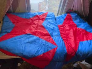 lot 123 image: Red and Blue Sleeping Bag Lot 2 Pieces