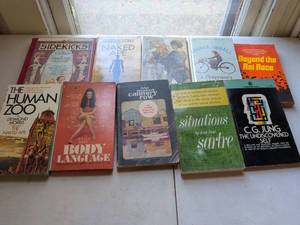 lot 168 image: Lot of 10 Books Desmond Morris Steinbeck Orwell Jung Sartre