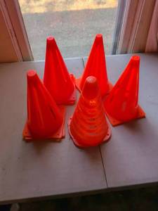 lot 192 image: OrangeTraffic Cones Lot of 12