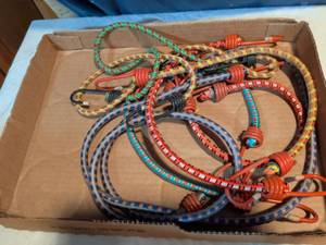 lot 212 image: Bungee Cords with Hooks Assorted Colors Lot
