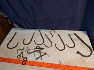 lot 222 image: Assorted Hooks and Eye Bolts Lot 20 Pieces