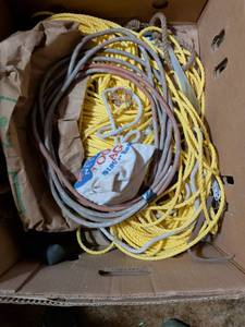 lot 234 image: Polyester Rope and Cord Lot Yellow Grey 38 Inch