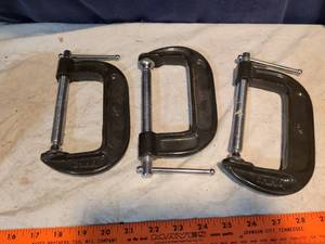 lot 257 image: C-Clamp Set 3 Piece