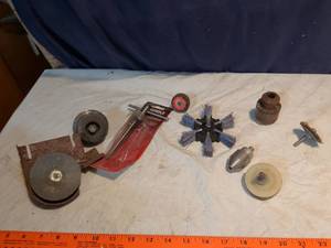 lot 265 image: Rotary Tool Accessory Lot Brushes Wheels Bits Handle