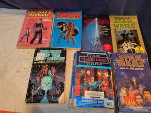 lot 286 image: Star Wars 6 Book Lot Han Solo Revenge Legacy Jedi Knights Heir Empire
