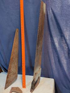 lot 324 image: Two saws one needs the handle fixed