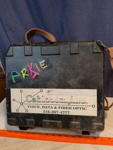 lot 327 image: Black case with strap