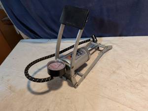 lot 358 image: Foot Pump with Air Pressure Gauge