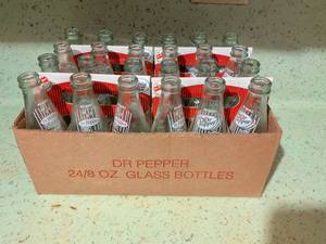 lot 546 image: Dr Pepper 248 oz. Glass Bottles Case Lot