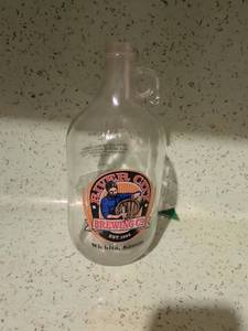 lot 554 image: River City Brewing Co. Wichita Kansas Growler Jug