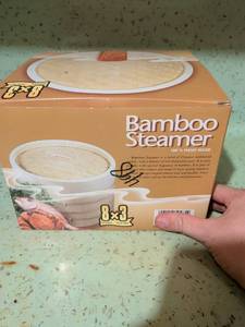 lot 569 image: Bamboo Steamer 8x3 100% Hand Made