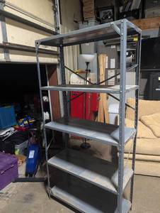 lot 38 image: metal storage shelf
