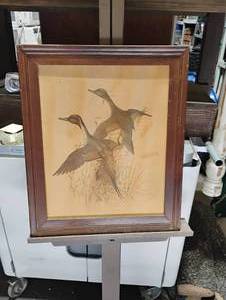 lot 59 image: Picture of 2 Flying Ducks