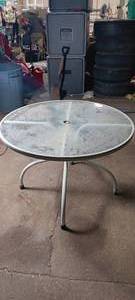 lot 2056 image: White Outside Table
