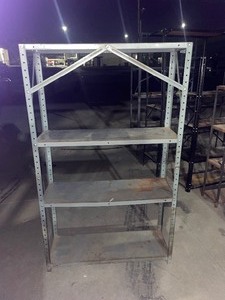 lot 115 image: metal storagedisplay shelf