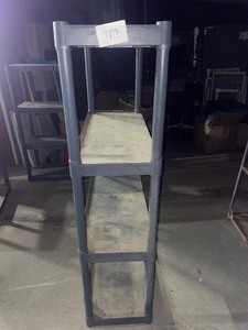 lot 117 image: plastic storagedisplay shelf