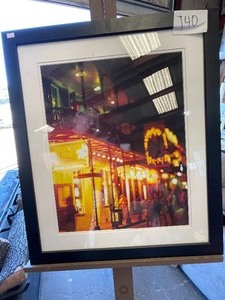 lot 140 image: Night Picture on the street of Orleans