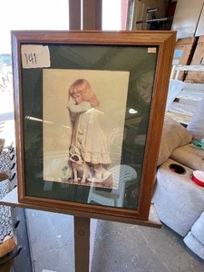 lot 141 image: Vintage Frames Charles Burton Barber print in Disgrace.