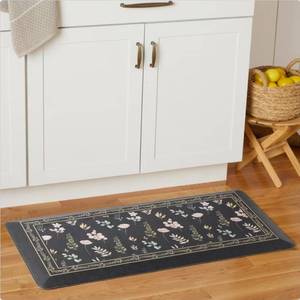 lot 21087 image: Gel Mat Kitchen Floor Mat with Floral Design 20x39 inches - Retail $30
