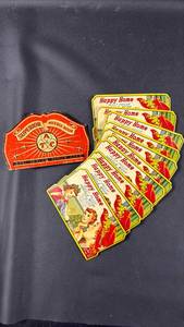 lot 12 image: Vintage Superior Needle Book TC and Happy Home Rust Proof Needle Books
