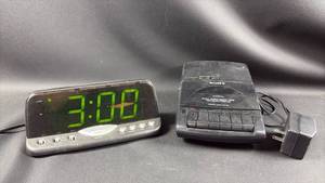 lot 28 image: Sony Cassette Recorder Full Auto Shut-Off and Large Display Alarm Clock.