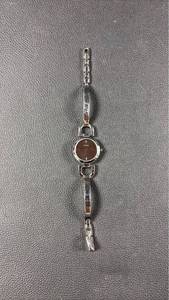 lot 45 image: DNKY Womens Bangle Bracelet Watch with Mirror Finish Dial