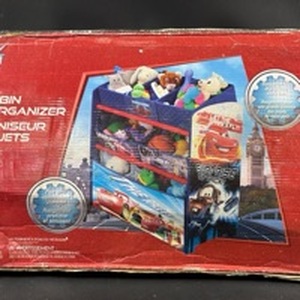 lot 78 image: Disney Pixar Cars Multi-Bin Toy Organizer some assembly required