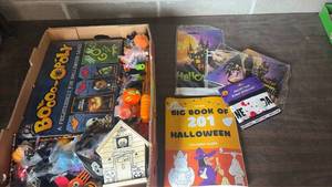 lot 104 image: NIP Halloween Game, Decorations & Trick or Treat Bag Goodies & Crafts