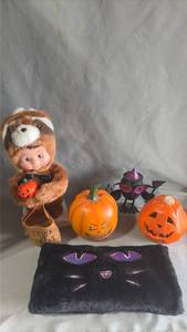 lot 105 image: Halloween Decorations & Fuzzy Treat Bag