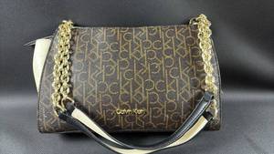 lot 117 image: Calvin Klein Handbag with Gold Chain Handle