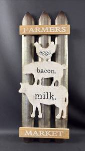 lot 138 image: Fun Rustic Wall Decor 8 by 24 inches