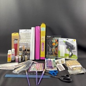 lot 164 image: Craft Supplies Lot Scrapbooking Embellishments Tools Adhesives