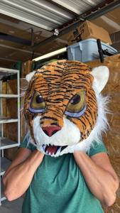 lot 175 image: Tiger Head Mask with White Fur Ears