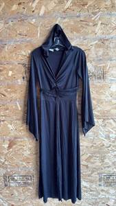 lot 176 image: Black Hooded Dress Long Sleeve Appropriately Size 8-10