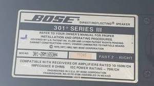 Bose 301 Series III Speakers Pair