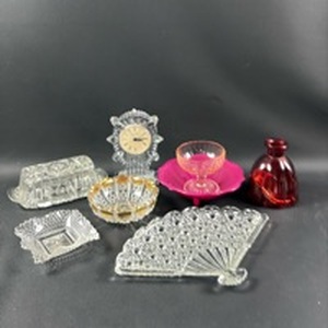 lot 219 image: Crystal & Glass Decorative Lot