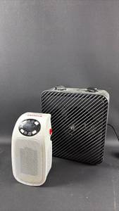 lot 228 image: Wall Plug in Heater and Personal Space Floor Heater