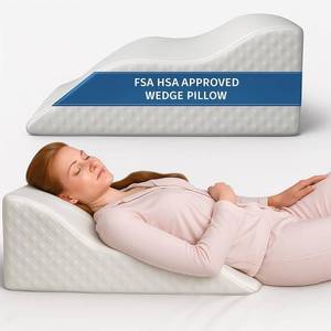 lot 8014 image: Aeris Wedge Pillow for Acid Reflux, Snoring - 19  Incline, Memory Foam