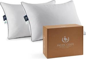 lot 8042 image: Pacific Coast Pillow, Goose Down Firm Pillow, 100% Cotton Shell